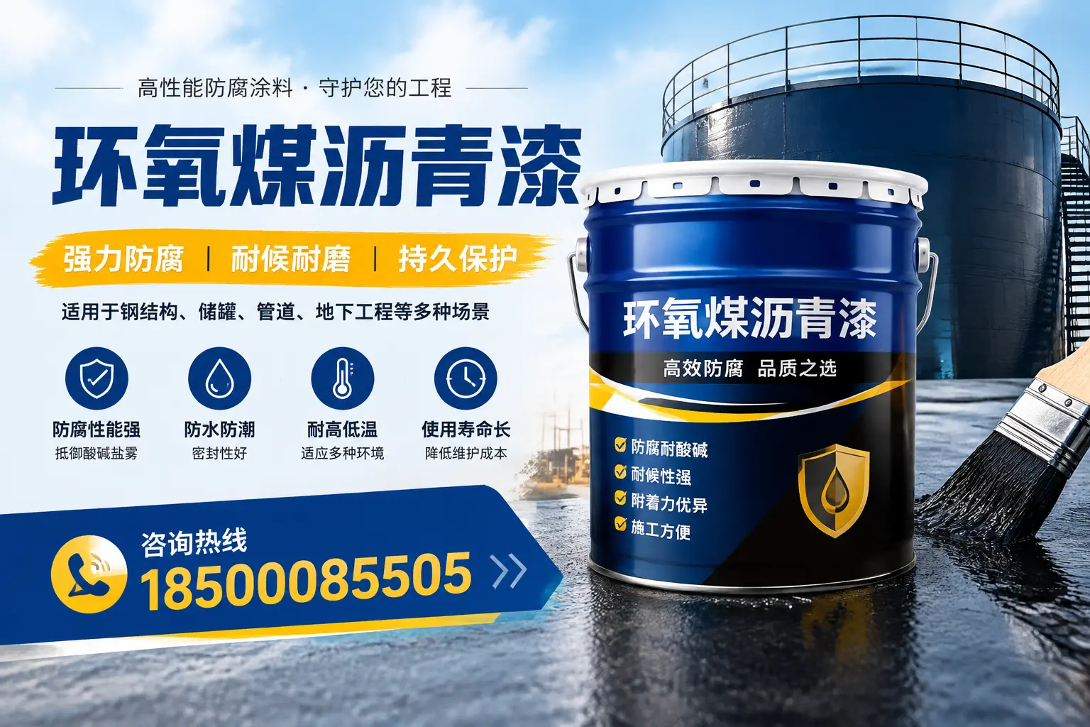 环氧煤沥青漆在工业中的应用，葫芦岛企业的选择